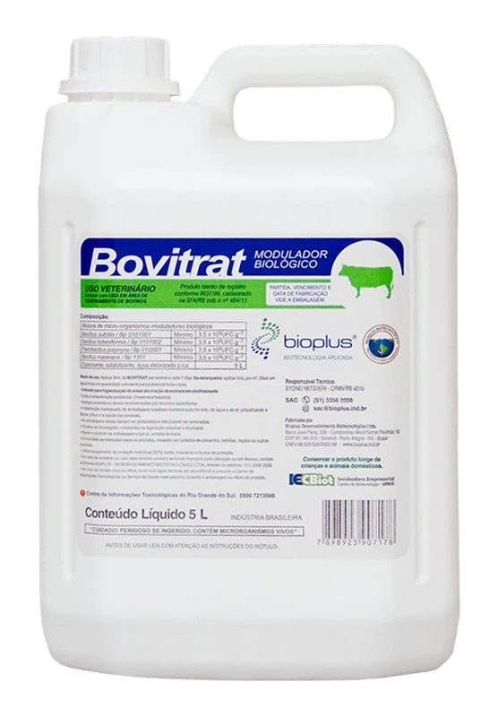Frasco de 5 litros do Bovitrat